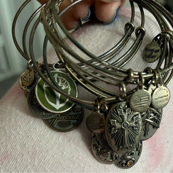 Alex and Ani bracelets they are 7 used few times only needs cleaning - Picture 2 of 7